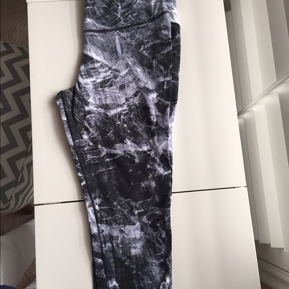 Nike workout pants leggings marbled